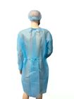 Водонепроницаемая хирургическая голубая платье изоляция, SMS PP PE одноразовый Hazmat костюм